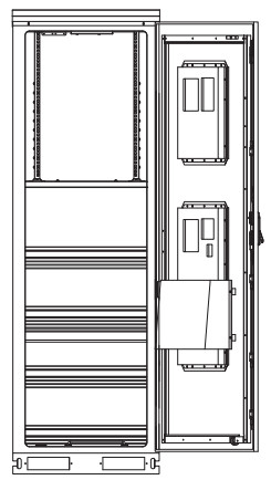 DC Input Energy Cabinet , Telecom Street Cabinets 2200×800×1200mm LionRock ODM OEM