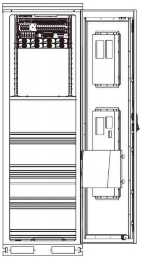 16U Telecom Energy Cabinet Rack Ground Mounted With IP55 Protection