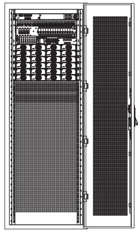 1200A Indoor Telecom Cabinet Dia 600mmx600mmx2000mm Black Color