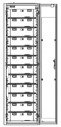 Small 34U Energy Cabinet , 19 Telecom Rack 56Kg 600×600×2000mm Dimension